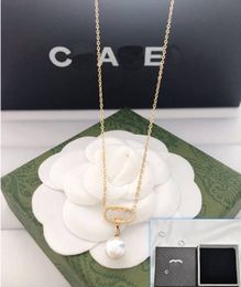 High Quality Love Gift Gold-Plated Necklace Fashionable New Jewellery Long Chain Designer Pendant Necklace Luxury Brand Jewellery Wedding Party Gift Necklace With Box