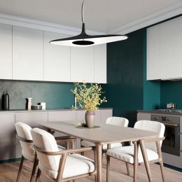 Italian Design Irregular Pendant Light for Dining Table Living Room Restaurant Black White Hanging Light Kitchen Island Lighting