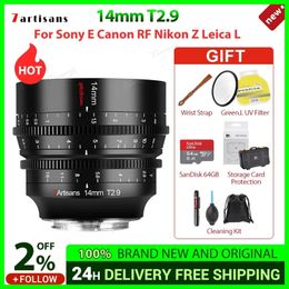 7artisans 14mm T29 270 ° Wide Angle Full Frame Cinema Spectrum Lenses For E FX3 Leica TL SIGMA FP Z5 R 240327