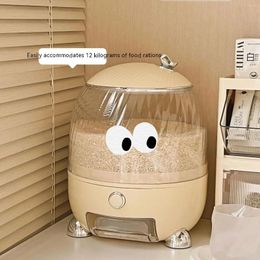 Storage Bottles Rice Dispenser Box Insect Proof Moisture Sealed Food Grain Container Kitchen Organiser Pet