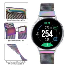 Schnellveröffentlichung Uhrengurt für Frauen Männer Watch Band Metal Magnetic Armband Watchband Armband 20mm 22 mm Universal Riemen