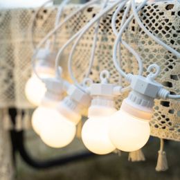 LED Fairy Lights String Lights Christmas G50 Lamp 25 Bulbs for Wedding Street Garlands Outdoor Garden Ramadan Holiday Decor