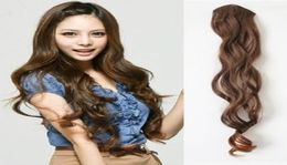 Drop 10pcslot high quality synthetic hair extensions two clips in hair pieces1352167
