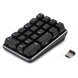 Other Keyboards Mice Inputs Smart 21 Key Usb 2.4G Wireless Mechanical Numeric Keypad For Notebook Desktop Financial Accounting Input D Otnsq