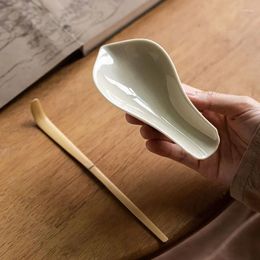 Tea Scoops Japanese-style Ceramic Lotus Accessories Shovel Ceremony Spoons