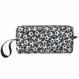 soccer Ball Cosmetic Bag Women Kawaii Big Capacity Football Sport Pattern Makeup Case Beauty Storage Toiletry Bags i1Hr#