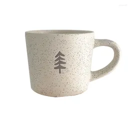 Mugs Ceramic Mug Ins Style Design Small Pine Pattern Coffee Cup Oatmeal Breakfast Tea Water Bottle