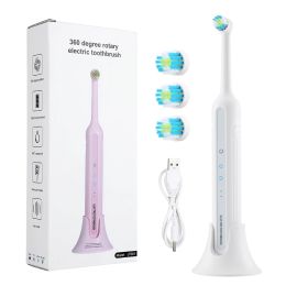 Heads Electric Rotary Toothbrush 360° Rotation Rechargeable Tooth Brush Whitening Teeth with 4pcs Brush Heads Oral Care Timer Brush