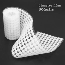 1000 Pairs Self Adhesive Fastener Tape Dots 10/15/20mm Disc Adhesive Strong Glue Magic Double-sided Sticker