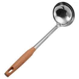 Spoons Spoon Ramen Chinese Wok Soup Pot Ladle Long Handle Round Scoop Tableware