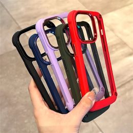 Luxury Rugged Heavy Duty Bumper Case For iPhone 15 14 12 11 13 Pro Max X XS XR 7 8 Plus SE3 Hybrid Shockproof Armour Clear Cover