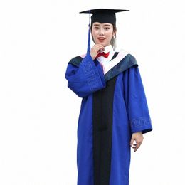 university Graduates Uniform Cosplay Student Japanese School JK Graduati Gown Cap for Academic Seifuku Dr Bachelor Robe Hat e7Hf#