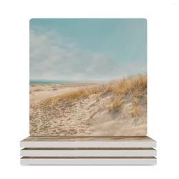 Table Mats Chatham Lighthouse Beach Ceramic Coasters (Square) Christmas Tea Customised