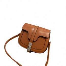 retro Menger Bag Ladies High Quality PU Leather Classic Plaid Shoulder Handbag Female Fi Saddle Bag for Women y3Yx#