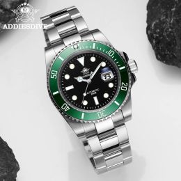 Addies Dive Men's watch Sapphire Crystal 316L Steel 200m waterproof reloj hombre Japan NH35 Movement Automatic Mechanical Watch
