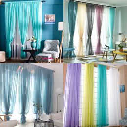 Bright High Density Good Light Transmittance Quality Simple Curtains Modern Generous Exquisite Curtain Sheer Tulle