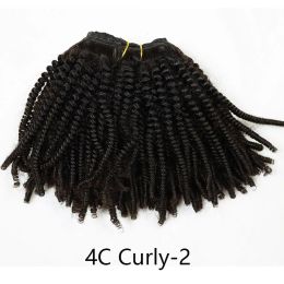 Human Hair Weft Different Afro Kinky Curly Virgin Brazilian Human Hair Bundles Natural Colour 100 Gramme Each Piece