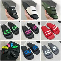 Fashion slipper sliders Paris slides sandals slippers for men women Hot Designer unisex Pool beach flip flops Coloured easy matching non slip