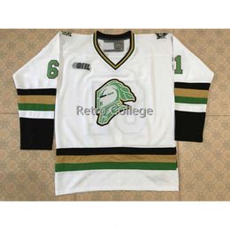 24S #61 John Tavares London Knights white Green Hockey Jersey Embroidery Stitched Customise any number and name Jerseys