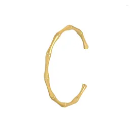 Bangle Simple Gold Colour Bamboo Joint Bangles Trend Bracelet Romantic Party Gift Fashion Jewellery For Women Men