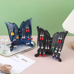 Jewellery Pouches 1Pc Creative Butterfly Storage Rack Acrylic Earring Display Shelf Hanger Stand Ear Stud Showcase Organiser Holders