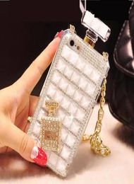 Fashion Diamond Perfume Bottle Case with Chain Lanyard Phone Case for iphone 6 7 8plus x XR Xsmax 11 11 Pro 11 Pro Max Samsung S102815643