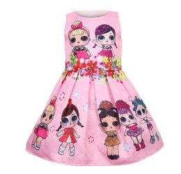 Baby Dresses 39Y Summer Cute Elegant Dress Kids Party Christmas Costumes Children Clothes Princess Lol Girls Dress5582145