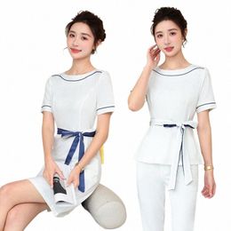 high end beauty sal work uniform, Korean style medical beauty and health Centre technician suit, beautician temperament set D0za#