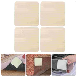 Bath Mats 4 Pcs Carpet Mat Adhesive Tape Nonslip Pad Non-woven Fabrics Pads Grippers