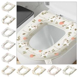 Toilet Seat Covers 1Pcs Ring Cover Cute U-Shaped Washable Pad Mat Waterproof Bathroom Accessories Lid Cushion