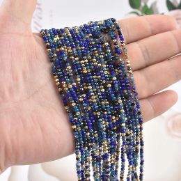 New Colour 2mm Crystal Rondel Faceted Beads Round Crystal Glass Beads Loose Spacer Beads for Jewellery Making DIY Necklace Bracelet