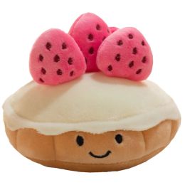 Adorable Strawberry Cake Plush Toy Stuffed Food Dessert Pillow Kawaii Sweet Birthday Party Decor Plushie Creative Gift
