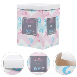 Party Decoration Paper Decorative Balloon BOY OR GIRL Baby Box For Shower