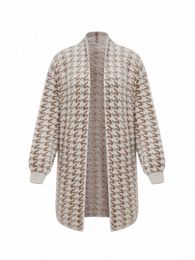 onelink Marten Wool Khaki Knit Plus Size Women Open Cardigan Sweater Oversize L-3XL Autumn Winter 2022 Batwing Sleeve Clothing w1wC#