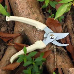 Pruning Pliers Stainless Steel Branch Shears Picking Fruit Flower Tree Garden Branchs Grafting Gardening Scissors Tool Drop Delivery Dhj7C