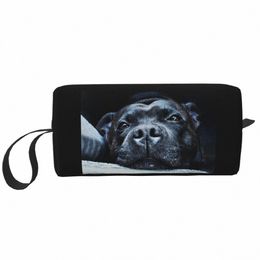 staffordshire Bull Terrier Cosmetic Bag Women Cute Large Capacity Makeup Case Beauty Storage Toiletry Bags L3os#