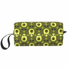 travel Avocado Pattern Toiletry Bag Portable Fruit Vegan Cosmetic Makeup Organiser Beauty Storage Bags Dopp Kit Case Box L6dz#
