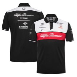 New F1 T-Shirt Formula 1 Short Sleeve Official Brand Men's Breathable Polo F1 Fan T-Shirt Team Wear