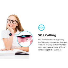 Children's Smart Watch 2G Sim Card With SOS Callback Phone Watch Smartwatch Kids Camera IP67 Waterproof Smart Watch Kids