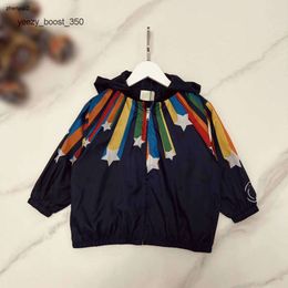 gglies Luxury kids jackets Long sleeved child Sunscreen clothing Size 90-160 Colourful meteor design baby Hooded coat boys girls Outerwear 24Feb20