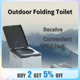 Tools Folding Toilet, Portable, Collapsible, AntiOdor Storage Box, Car Toilet, Adult SelfDriving Travel Emergency Toilet