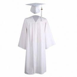 university Mortarboard Cap Robe Graduati Gown Academic 2021 Adult Zip Closure Mortarboard Cap V97L#