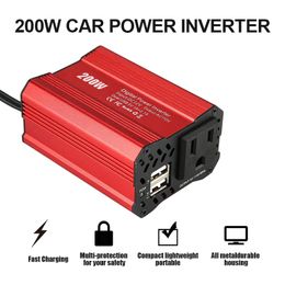 200W Car Power Inverter 12V 220V and AC 110v Converter Auto Charger Converter Adapter Modified Sine Wave EU US JP Socket