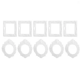 Frames 10 Pcs DIY Po Frame Resin Mold Digital Manual Props Picture Jewelry Display