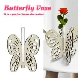 Vases Peculiar Vase Creative Amusing Removable Wood Household Butterfly Lightweight Special Home Decor Desktop Durable