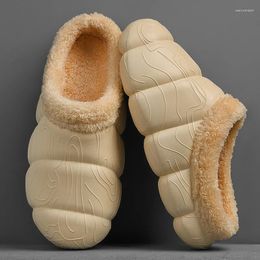 Slippers Winter Men's Cotton Shoes Casual Velvet And Thickening Indoor Easy To Clean Detachable Top Quality Warm Plush