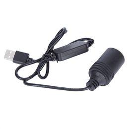 Car Cigarette Lighter Socket Female Power Cord Car Converter Adapter Wired USB Port 5V To 12V for Dash Cam Auto Accessories