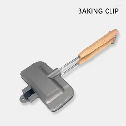 Cookware Sets Double Sided Sandwich Pan Non-Stick Portable Grill Frying For Bread Toast Grilled Clip Machine Pancake Maker ZD385