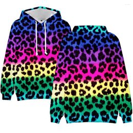 Men's Hoodies Personality Hoodie Leopard 3D Mens Boys Sweatshirt Brand Designer Ren Clothes Animal High Quality Print Top