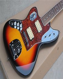 Factory Custom Left Handed Sunburst Electric Guitar with red Tortoise Pickguard Rosewood Fretboard 22 frets Can be Customized8213732